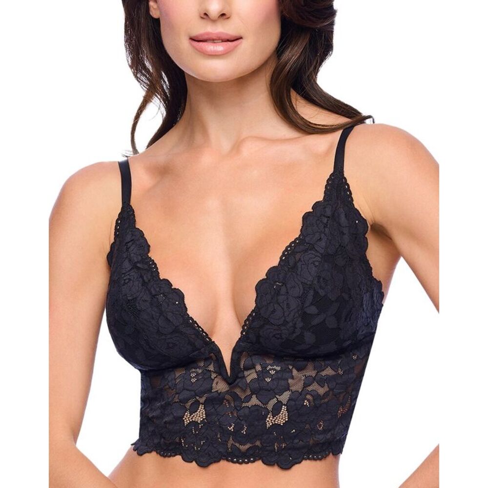Cosabella Womens Romanza Longline Bralette, Black